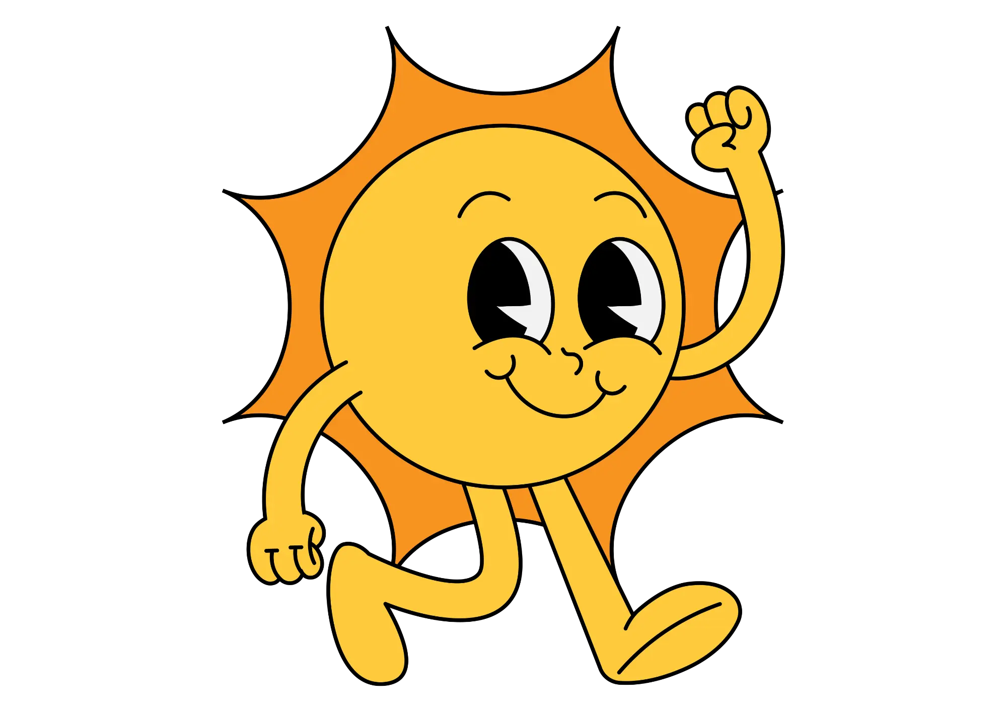 Illustration graphique de soleil représentant l’énergie